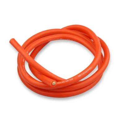 Alta temperatura 8AWG 10 AWG 12AWG 6AWG 20AWG 26AWG 22 AWG 50mm Fio de cabo de borracha de silicone resistente ao calor